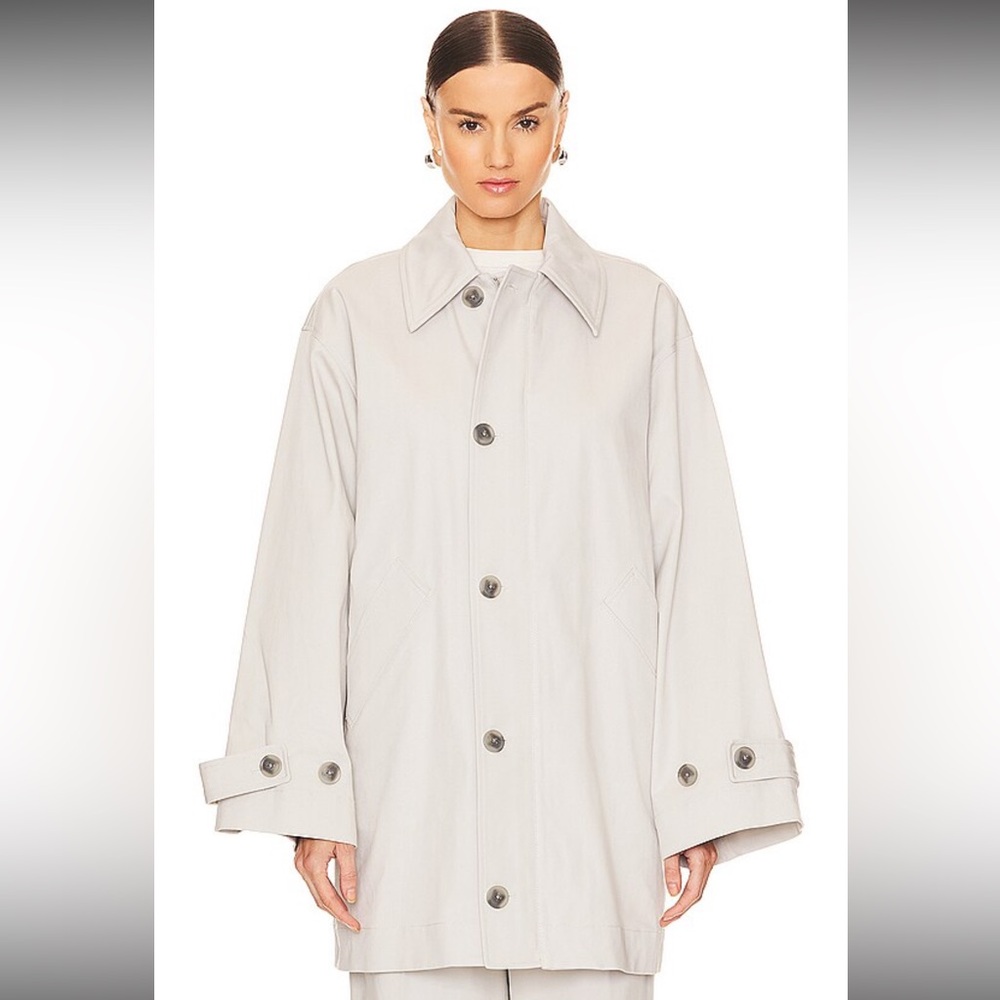 GRLFRND | NEW! Oversized Car Coat in Stone Grey